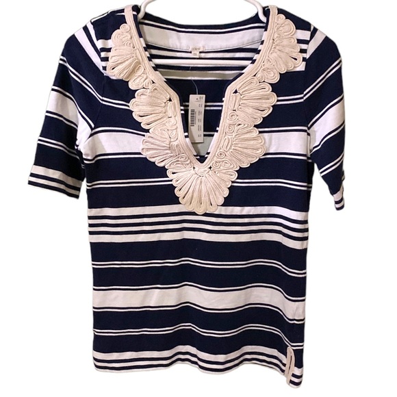 J. Crew Rope Necklace Tunic Tee - Picture 2 of 16